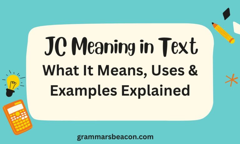JC Meaning in Text