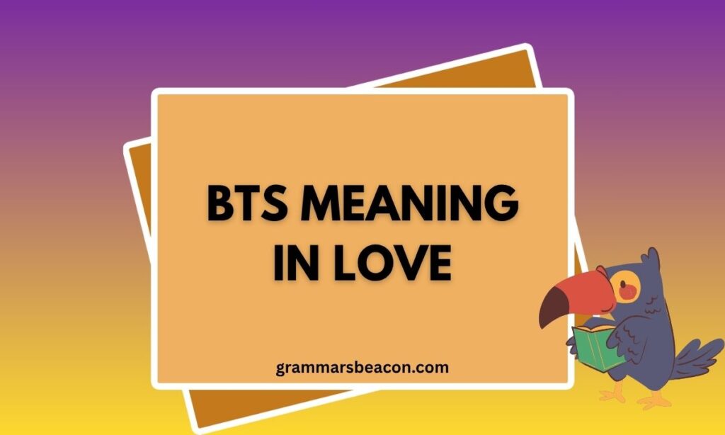 BTS Meaning in Love