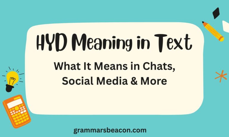 HYD Meaning in Text