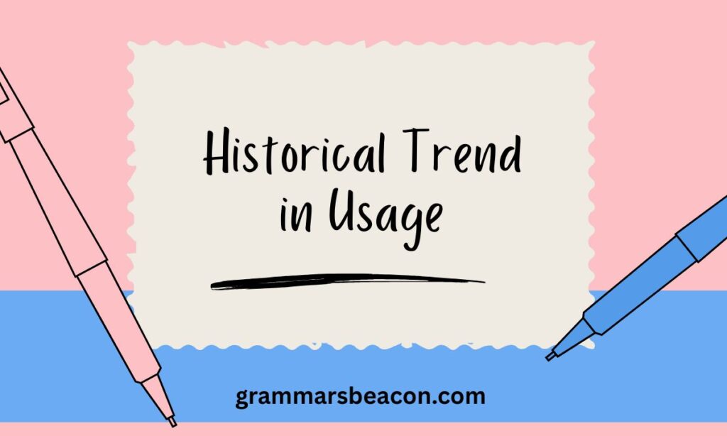 Historical Trend in Usage
