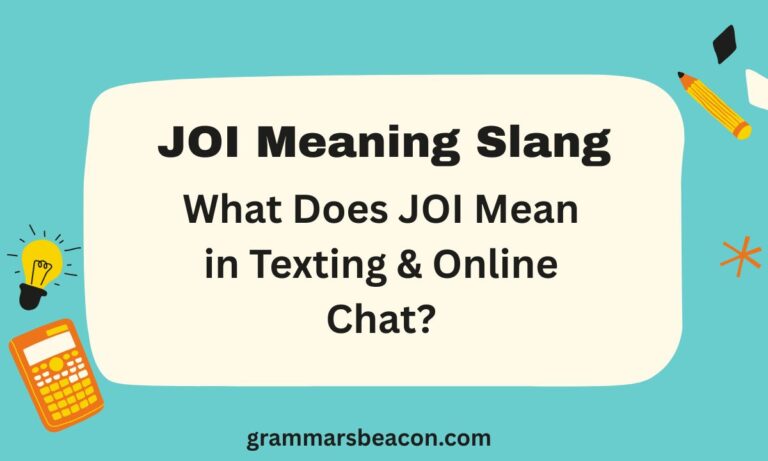 JOI Meaning Slang