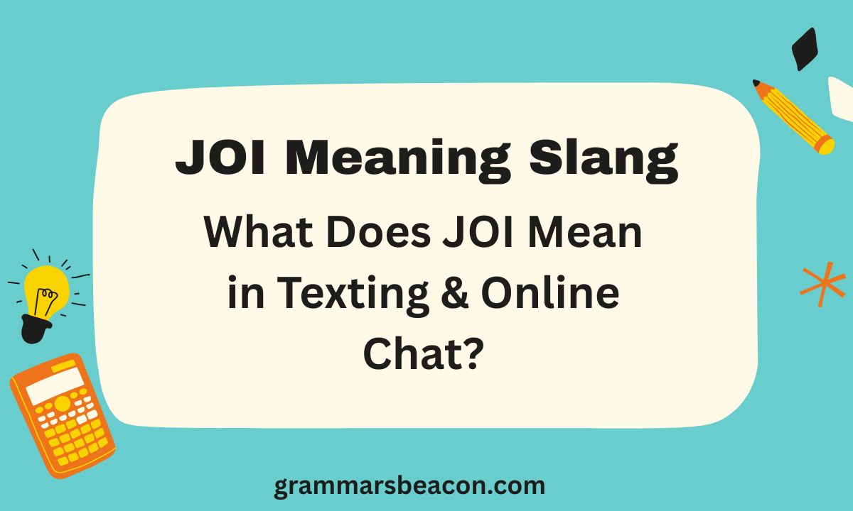 JOI Meaning Slang