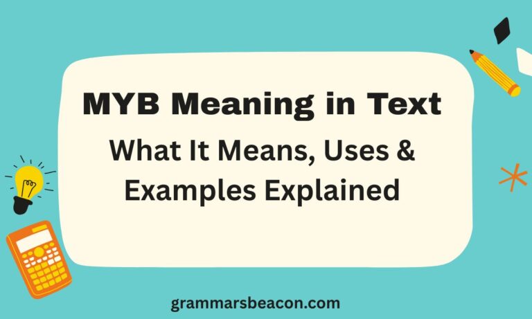 MYB Meaning in Text