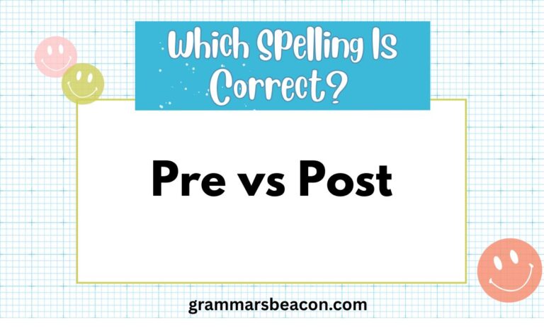 Pre vs Post