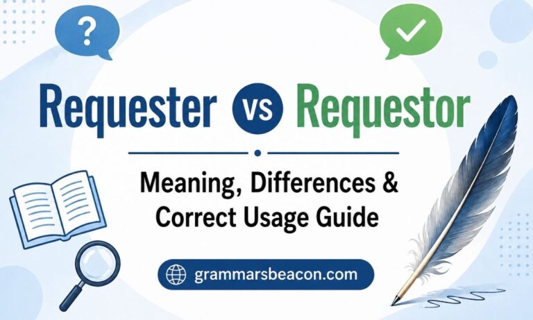 Requester vs Requestor Meaning, Differences & Correct Usage Guide