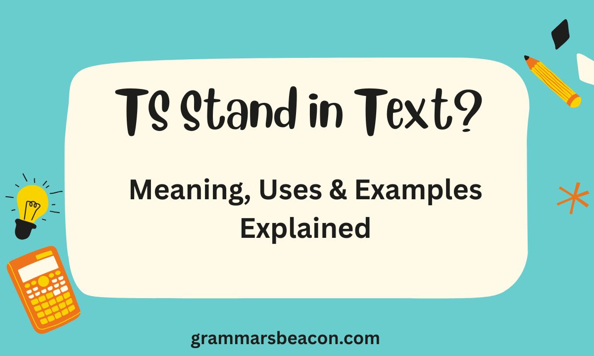 TS Stand in Text