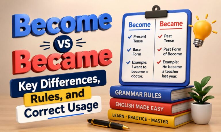 Become vs Became