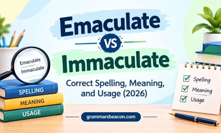 Emaculate vs Immaculate