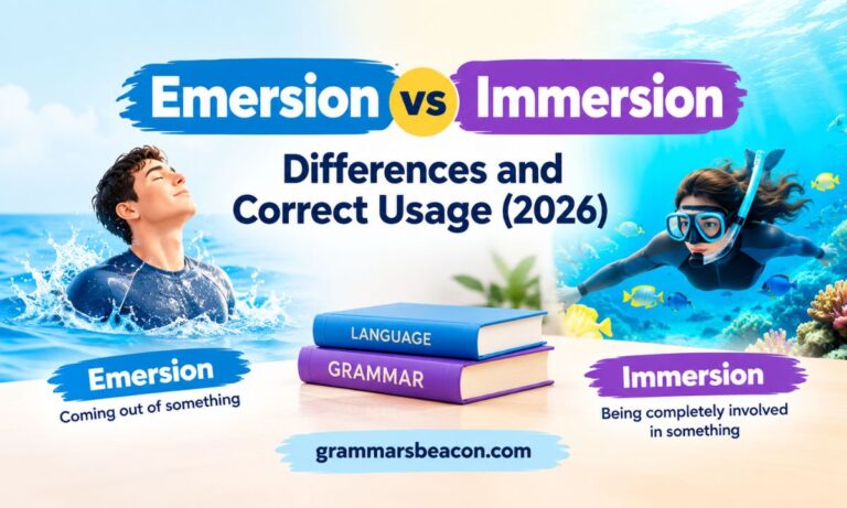 Emersion vs Immersion