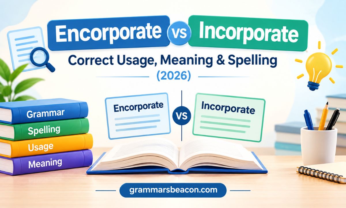 Encorporate vs Incorporate