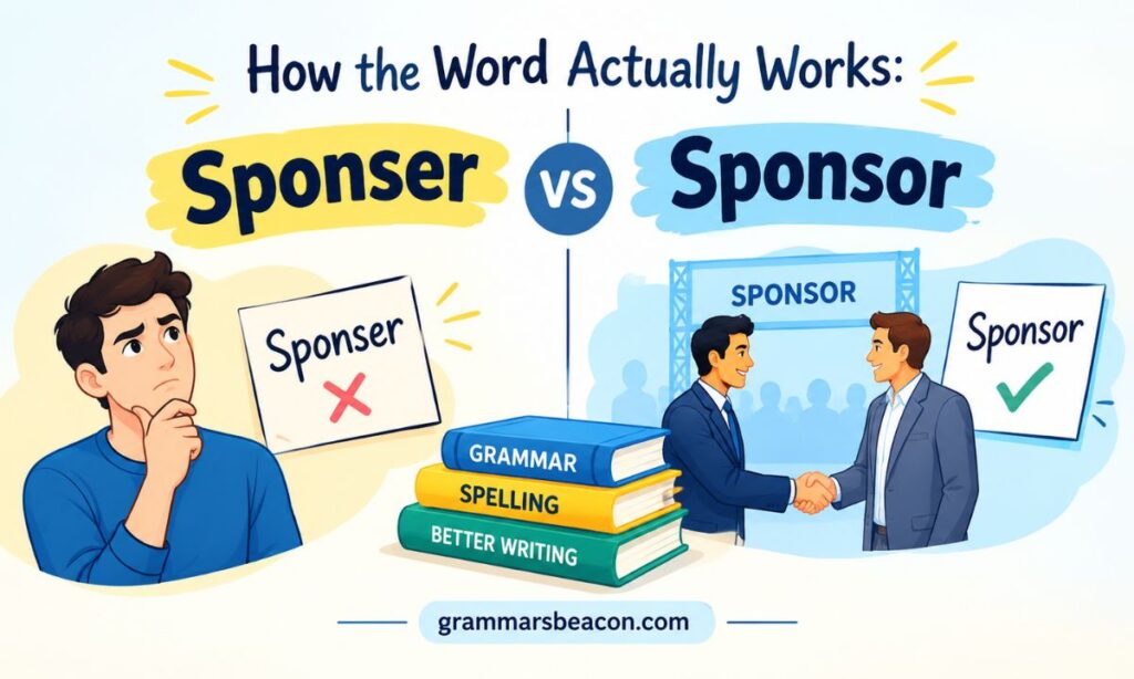 How the Word Actually Works: Sponser vs Sponsor