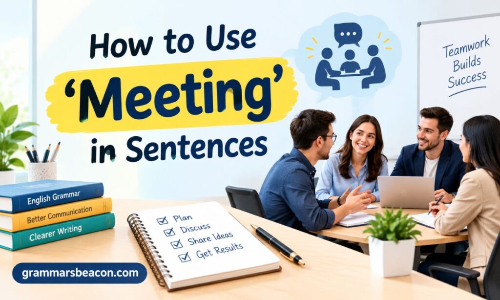 How to Use Meeting in Sentences