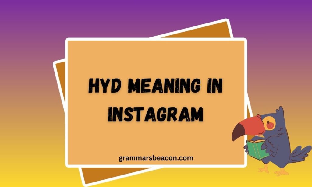 Hyd meaning in instagram