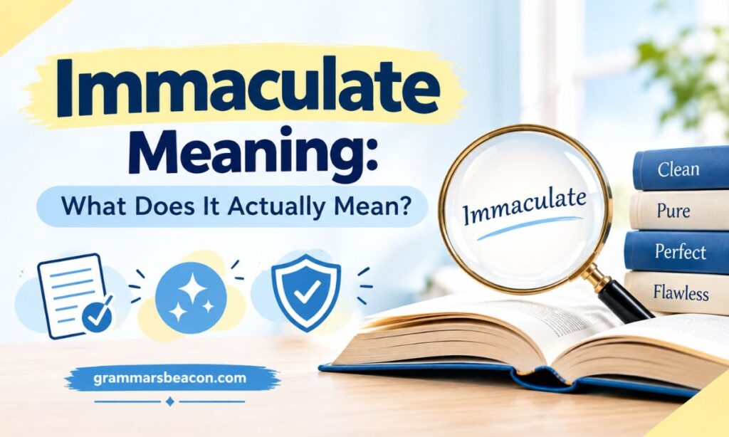 Immaculate Meaning: What Does It Actually Mean?