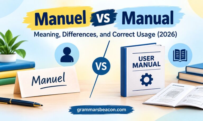 Manuel vs Manual