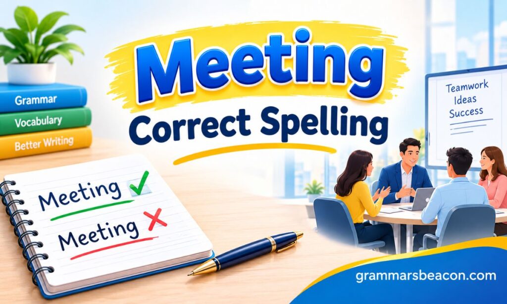 Meeting Correct Spelling