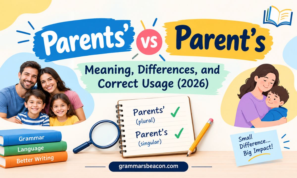 Parents' vs Parent's