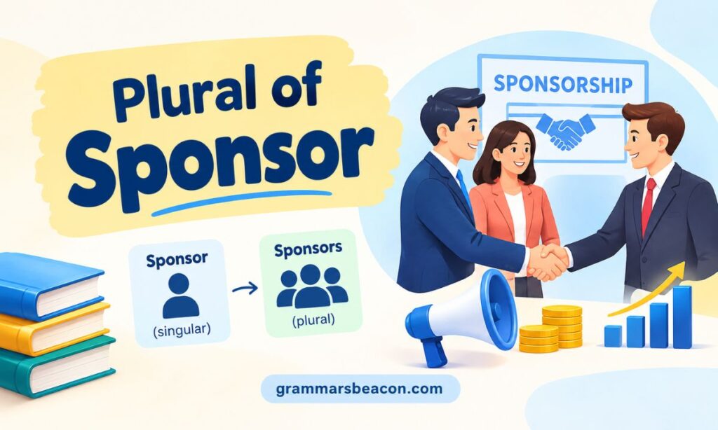 Plural of Sponsor