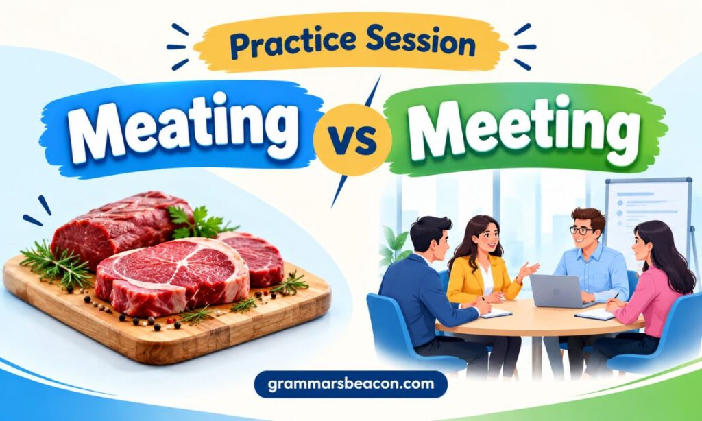 Practice Session Meating vs Meeting