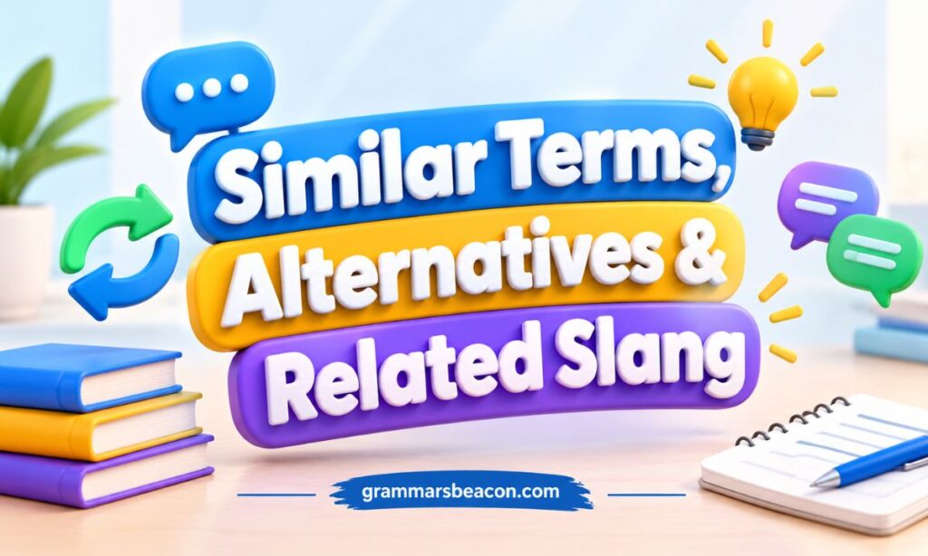 Similar Terms, Alternatives & Related Slang