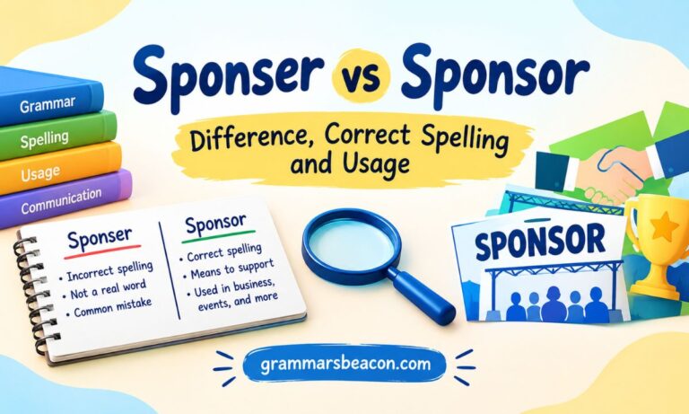 Sponser vs Sponsor