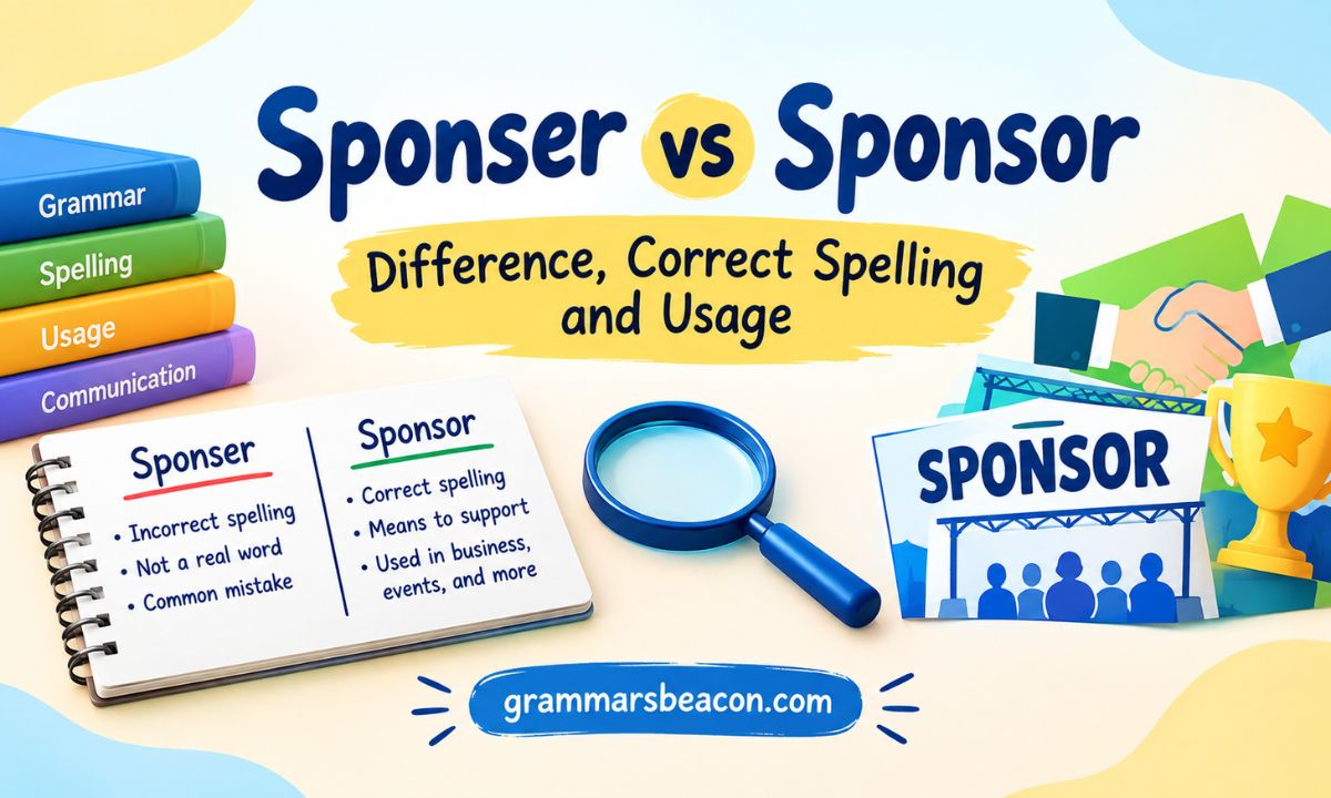 Sponser vs Sponsor