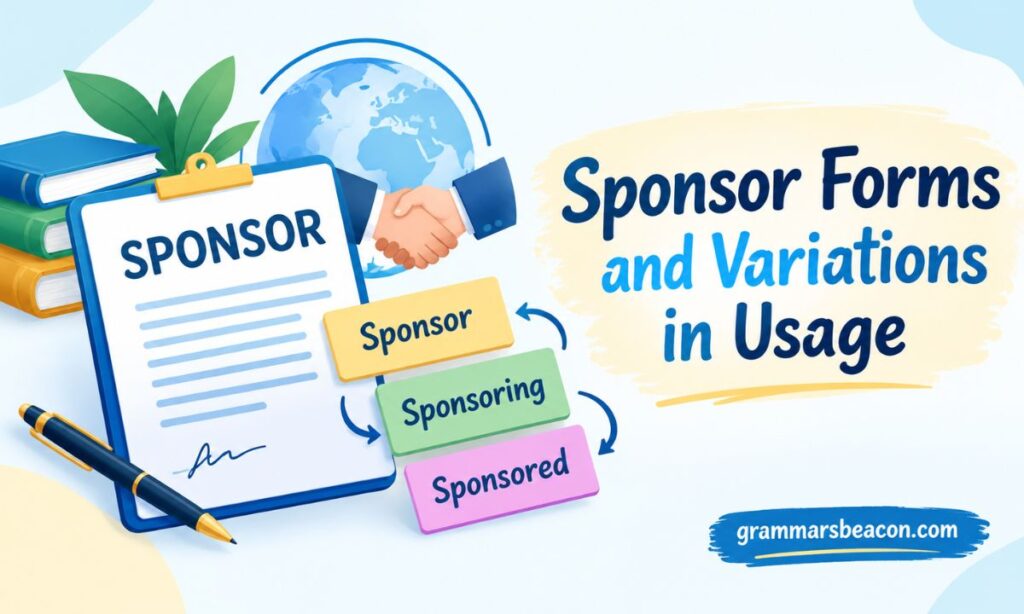 Sponsor Forms and Variations in Usage