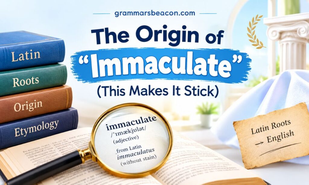 The Origin of "Immaculate" (This Makes It Stick)
