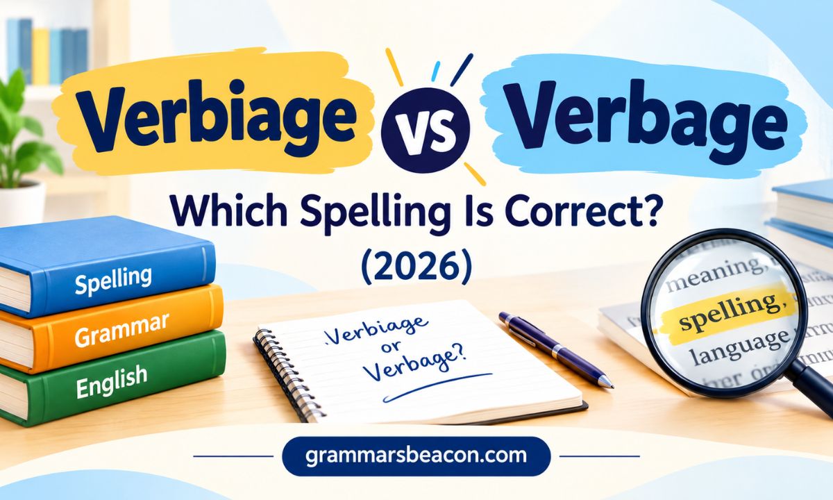 Verbiage vs Verbage