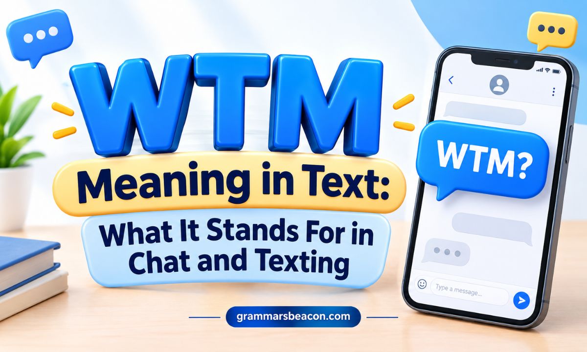 WTM Meaning in Text