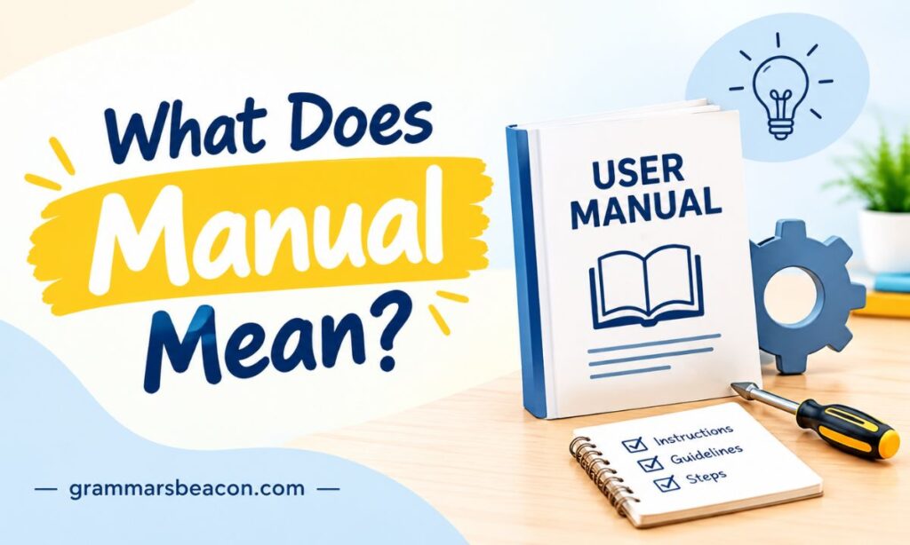 What Does Manual Mean