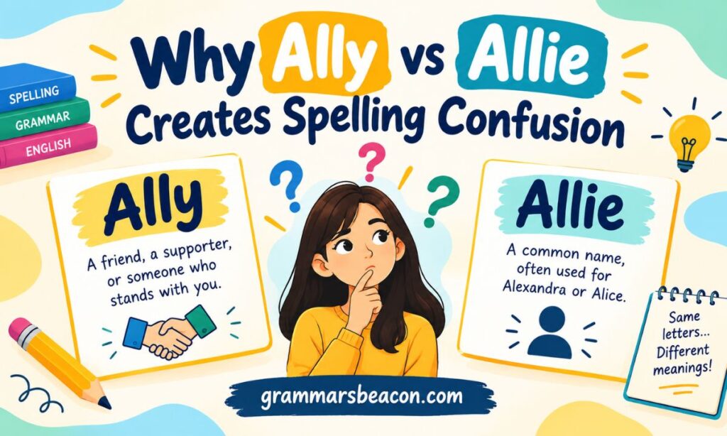 Why Ally vs Allie Creates Spelling Confusion