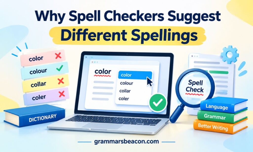 Why Spell Checkers Suggest Different Spellings