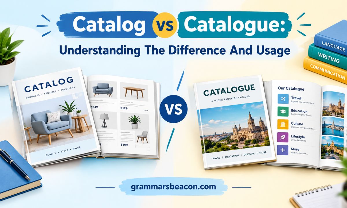 Catalog vs Catalogue: Understanding The Difference And Usage