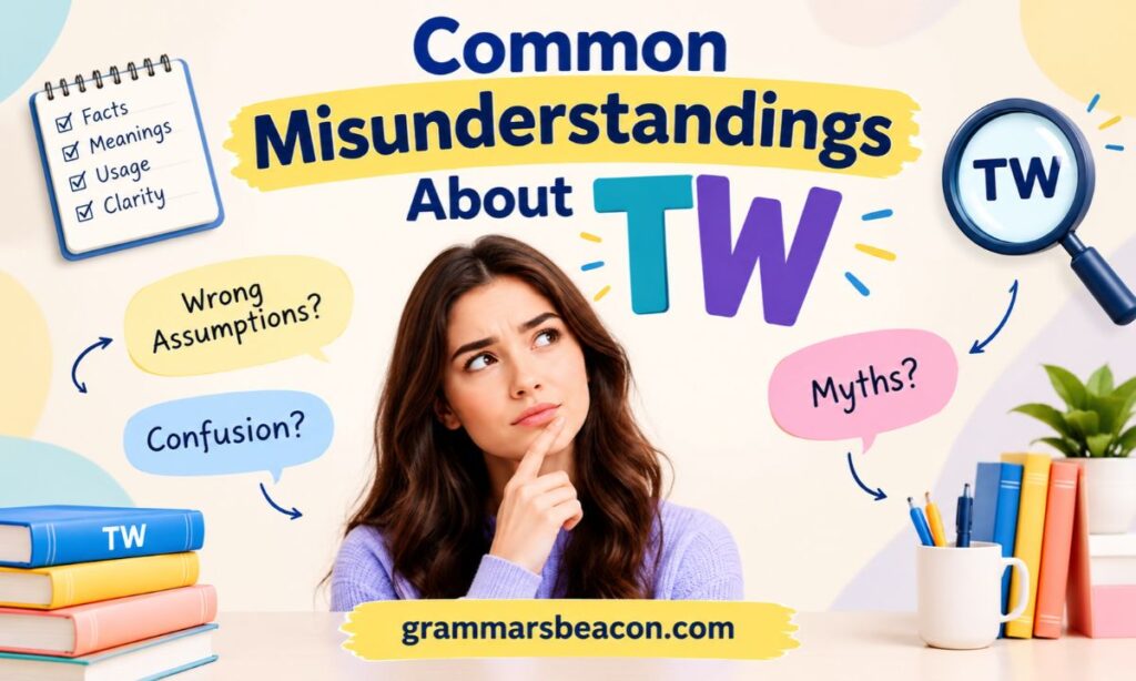 Common Misunderstandings About TW