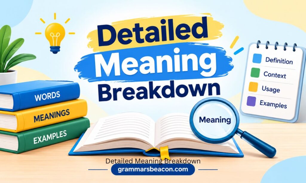 Detailed Meaning Breakdown