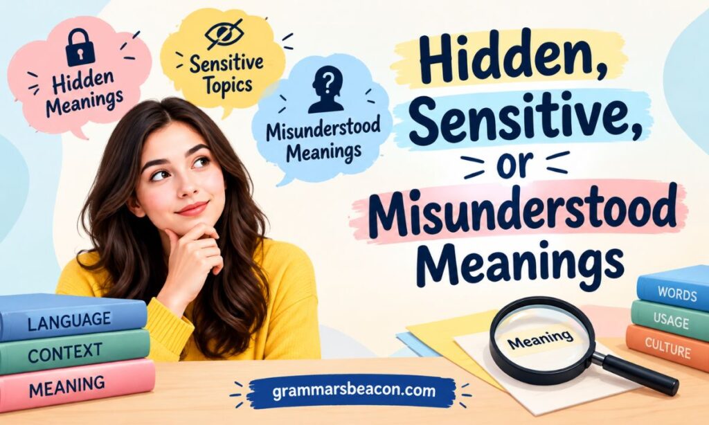 Hidden, Sensitive, or Misunderstood Meanings