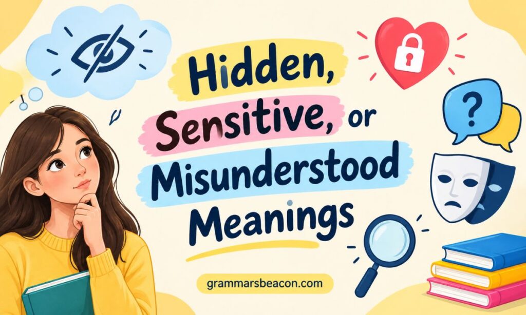 Hidden, Sensitive, or Misunderstood Meanings