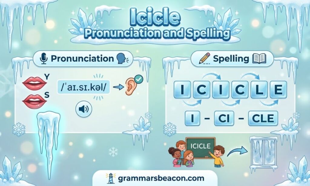 Icicle Pronunciation and Spelling