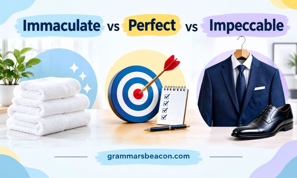 Immaculate vs Perfect vs Impeccable