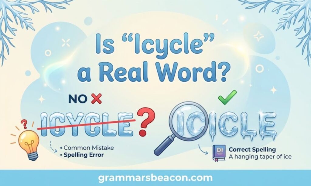 Is Icycle a Real Word