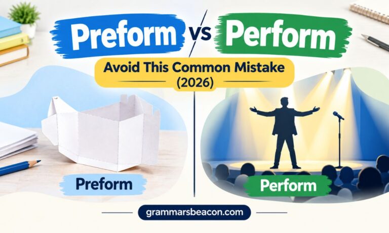 Preform vs Perform Avoid This Common Mistake