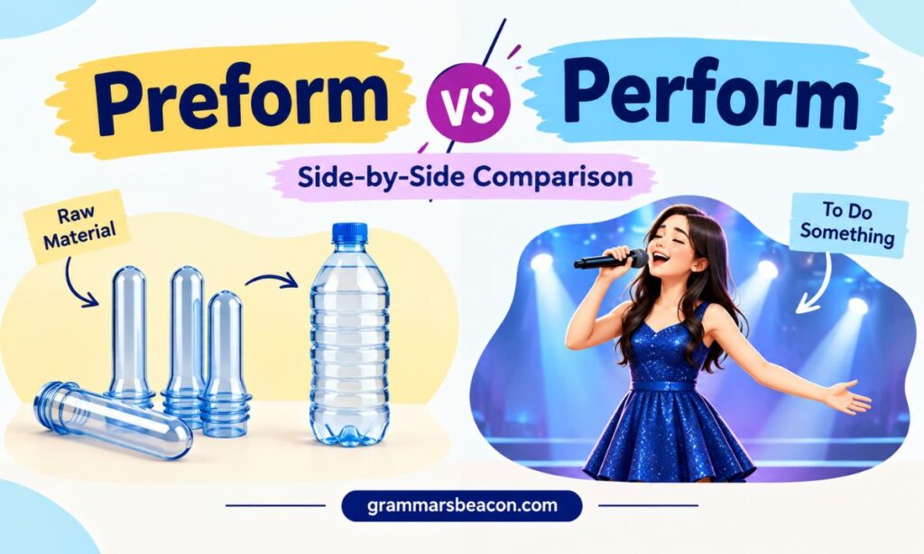 Preform vs Perform: Side-by-Side Comparison