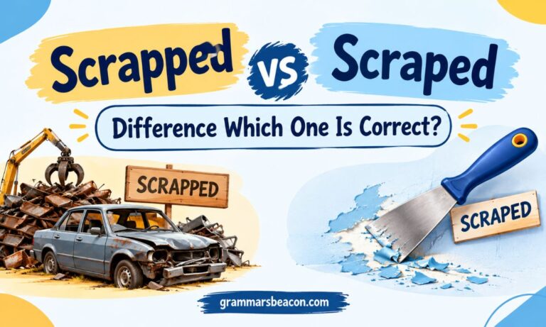 Scrapped vs Scraped