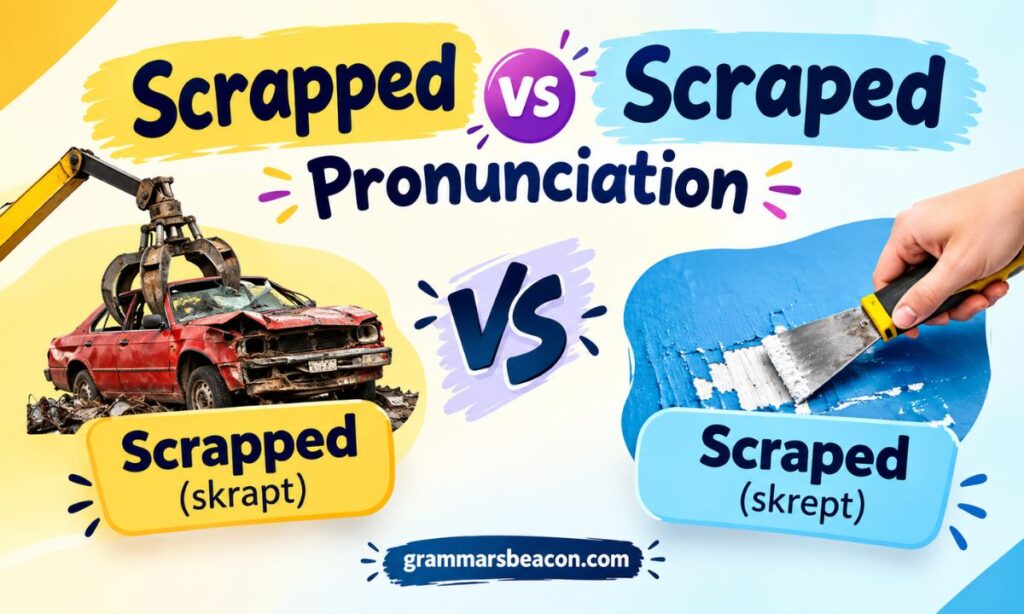 Scrapped vs Scraped Pronunciation