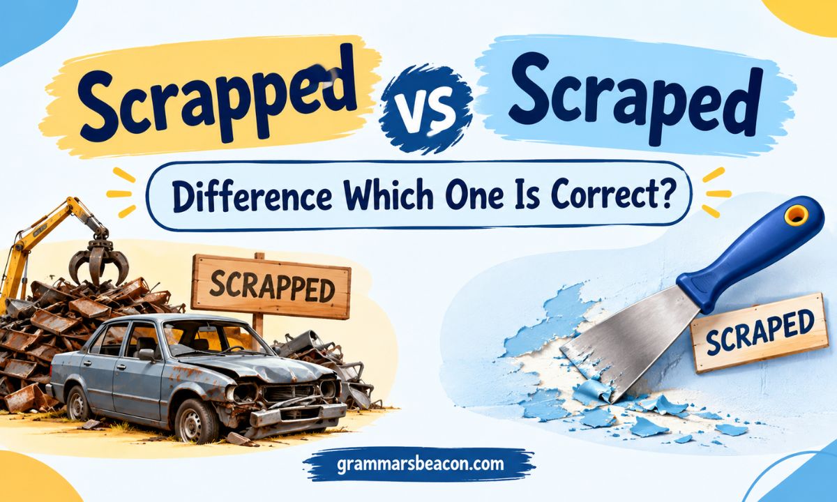 Scrapped vs Scraped