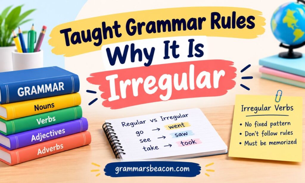 Taught Grammar Rules Why It Is Irregular