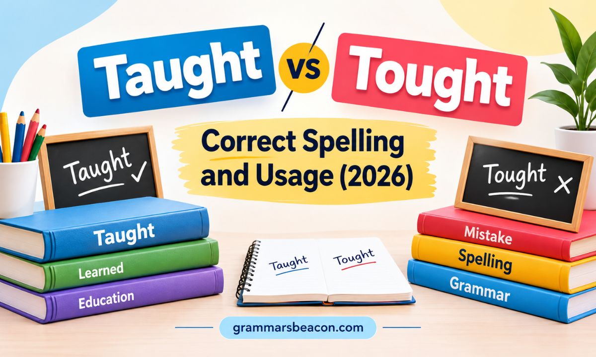 Taught vs Tought Correct Spelling and Usage (2026)