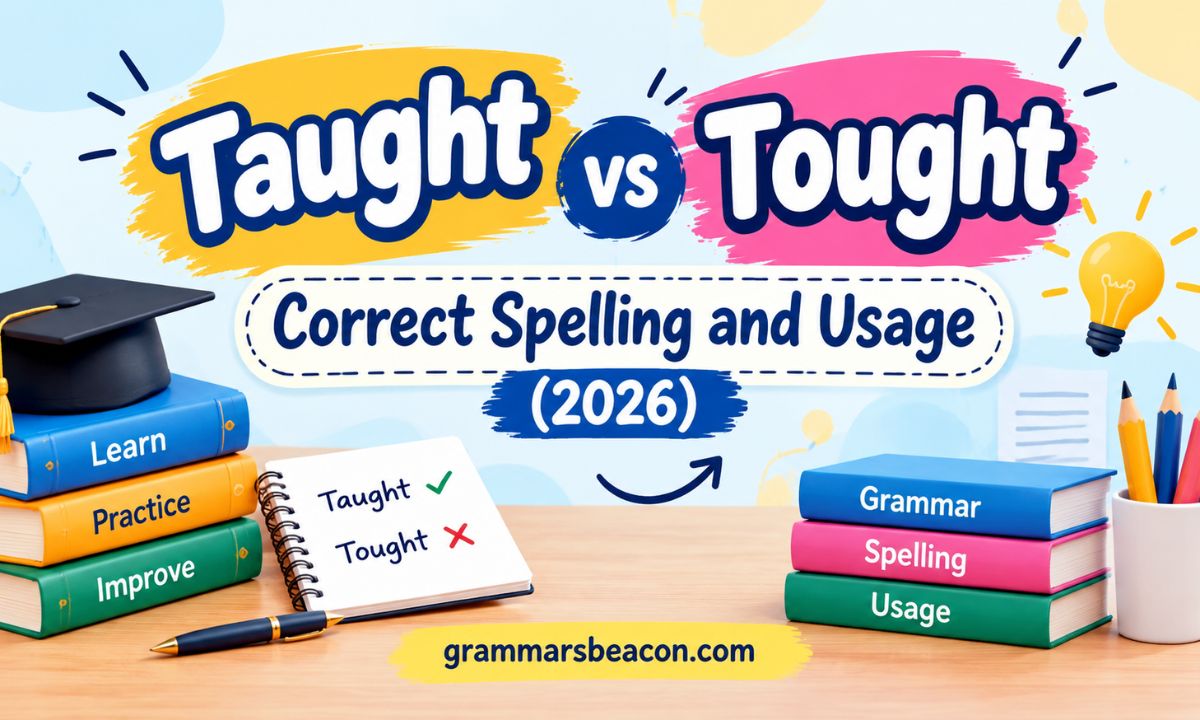 Taught vs Tought