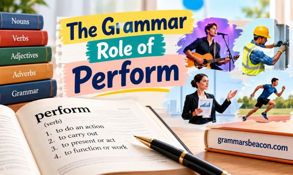 The Grammar Role of Perform